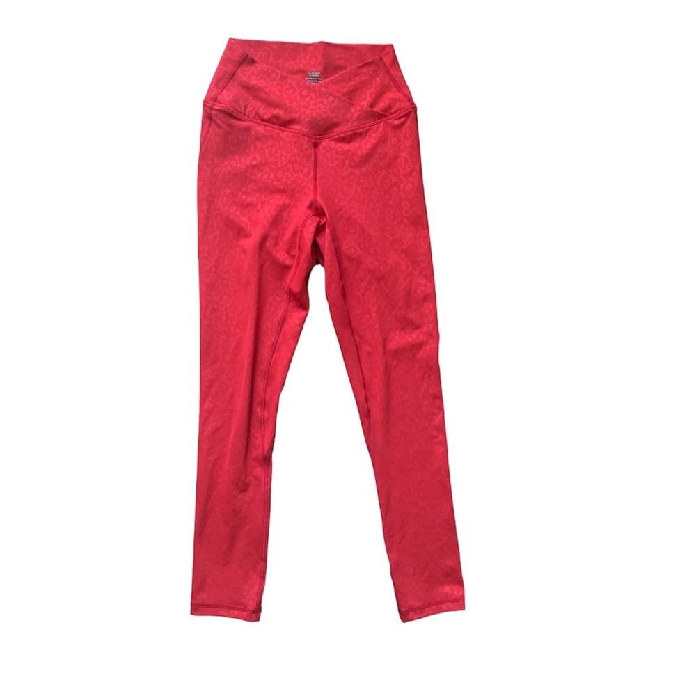 Zyia Active Scrunchie What Red Leopard Leggings 4